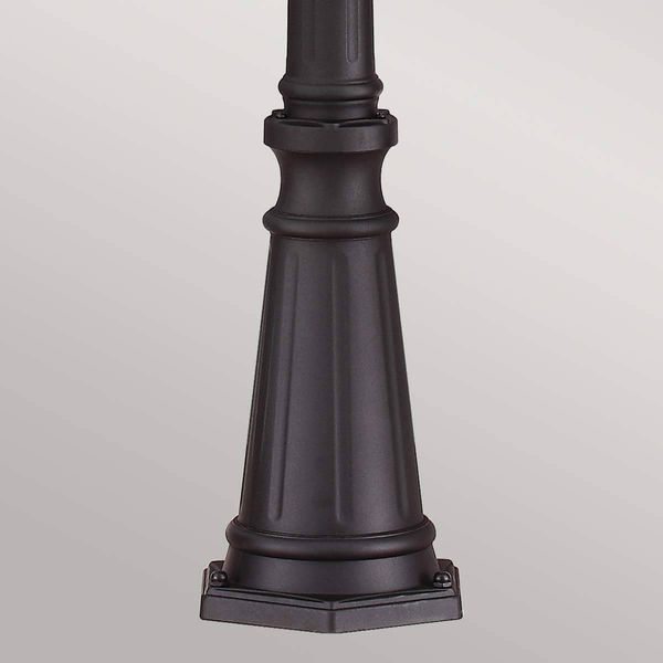 Zewnętrzna lampa stojąca FE-EB5-L-BLK słupek IP44 czarny