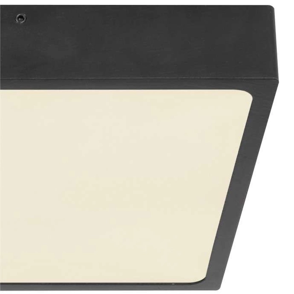LAMPA sufitowa ECHO 12369-22 Globo metalowa OPRAWA kwadratowa LED 22W 4000K plafon czarny