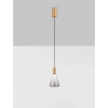 Stożkowa wisząca lampa SARDUNO LE45137 LED 8W 3000K złota szara