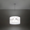 Lampa wisząca do pokoju dziecięcego CAT SL.1419 z abażurem kolorowa