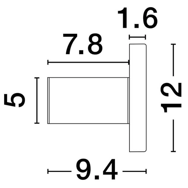 Naścienna lampa do gabinetu CUEVO LE44919 LED 9W 3000K czarna