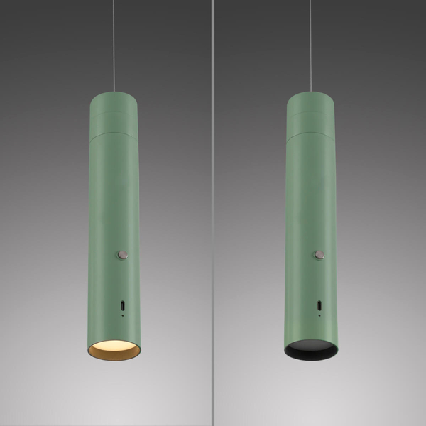 Wisząca lampa ATTACH 18281-43 Just Light LED 3W 3000K sopel zielony