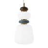 Ceramiczna lampa wisząca Evans PND-94981V-3C-GD LED 12W 3000K złota