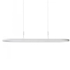 Podłużna lampa do salonu wisząca LAYLA LED 60W 3000K AZ6757 biała aluminium
