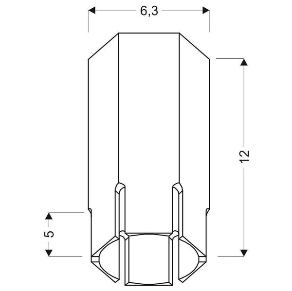 LAMPA sufitowa 2282824 Candellux metalowa OPRAWA downlight tuba biała