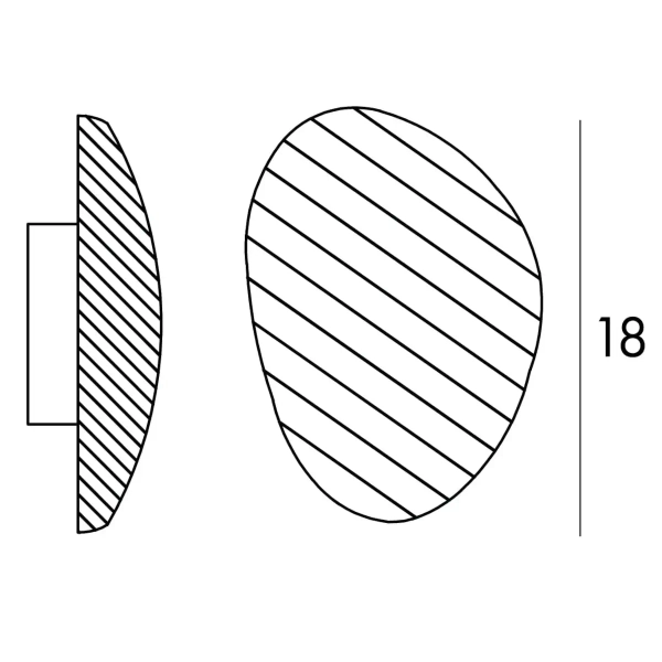 Naturalny kinkiet naścienny Nuvia W0397 LED 5W 3000K kamień naturalny