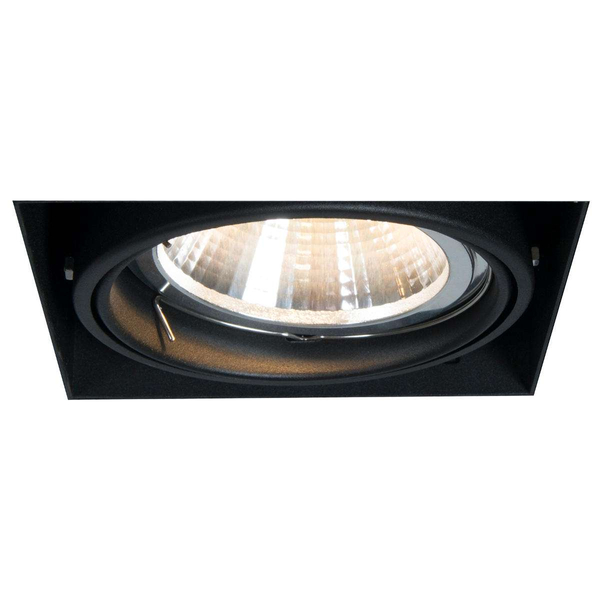 Metalowy wpust sufitowy ONEON 94363-BK kwadratowy czarny