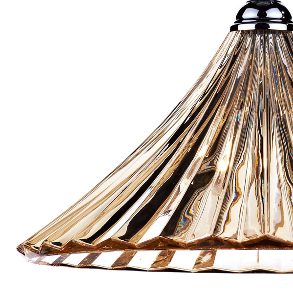 Lampa na łańcuchu wisząca Ardeche ARD866 Dar Lighting hampton bursztynowa