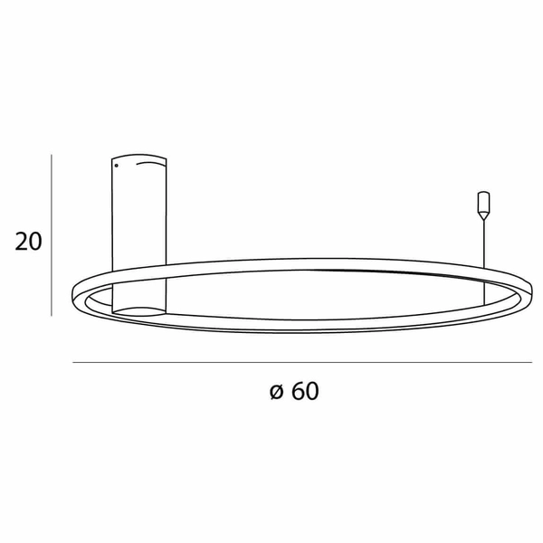 Plafon sufitowy Queen C0239 Maxlight LED 15W 3000K pierścień złoty