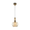 Okrągła lampa wisząca Ton P003PL-01BZ metal bursztynowa