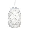 LAMPA wisząca HARLEY MDM-3480/1 W Italux metalowa OPRAWA geometryczny zwis biały