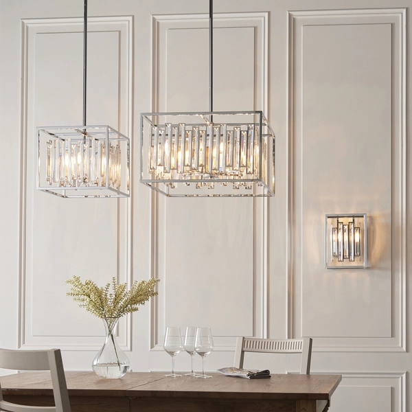 Kryształowa lampa wisząca Acadia 81931 Endon crystal glamour przezroczysta