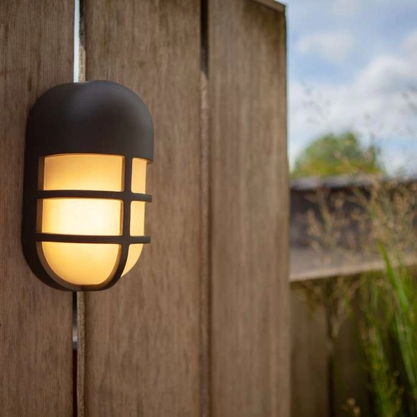 Ogrodowa LAMPA ścienna BULLO 6383001118 Lutec elewacyjna OPRAWA zewnętrzna LED 15W 3000K owalna IP54 szara