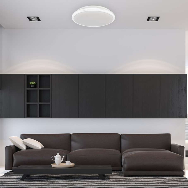 Łazienkowa LAMPA sufitowa TERMA ML6401 Milagro okrągła OPRAWA metalowa LED 18W 4000K plafon IP44 biały