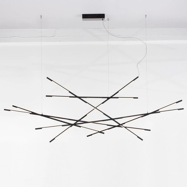 Efektowna lampa wisząca BELL LE42731 Luces Exclusivas LED do sypialni czarna