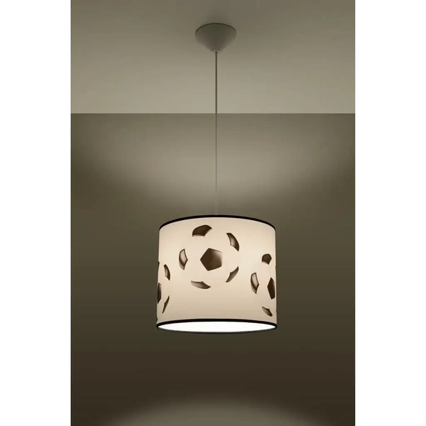 Lampa wisząca Piłka SL.1424 Sollux do pokoju dziecka balls czarna biała