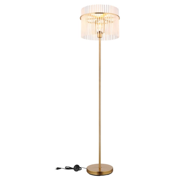 Podłogowa lampa do salonu GORLEY 15698SM glamour złota