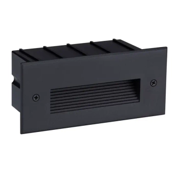 Ścienna lampa zewnętrzna wpustowa CENDILO LE75317 LED 5W 3000K IP65 czarna