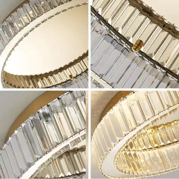 Kryształowa lampa sufitowa Glamour Eye ABIGALI-GLAMOUR-50CM LED 30W złota