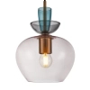 Szklana lampa wisząca Fanda PND-31882-1-GD-PK złota przezroczysta