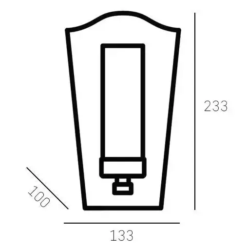 Kinkiet na ścianę Dublin W01162BZ Cosmolight złoty czarny przezroczysty