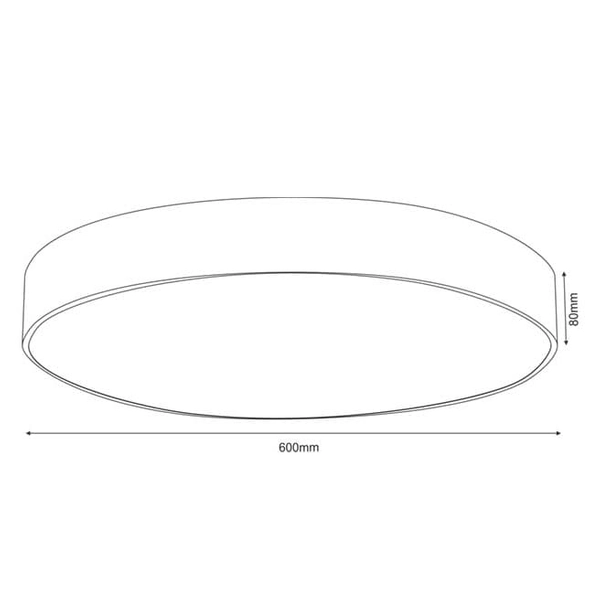 Plafon jadalniany nad stół SENGO 1278 Shilo LED 10W okrąg biały