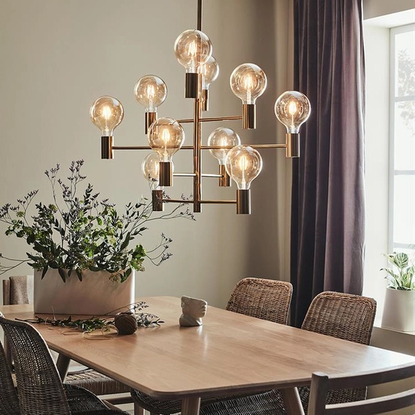 Loftowa LAMPA wisząca PARIS 108117 Markslojd metalowa OPRAWA zwis oprawki na żarówki mosiądz