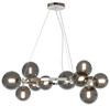 Szklana lampa wisząca kulista Dallas MOD545PL-11CH przydymiona