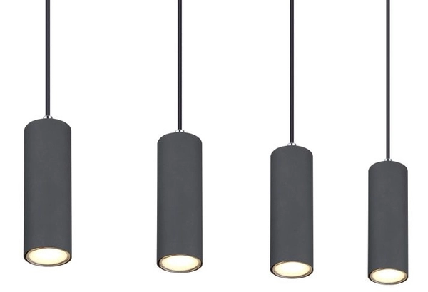 Wisząca lampa Robby 57911-4HG drewniana belka grafit