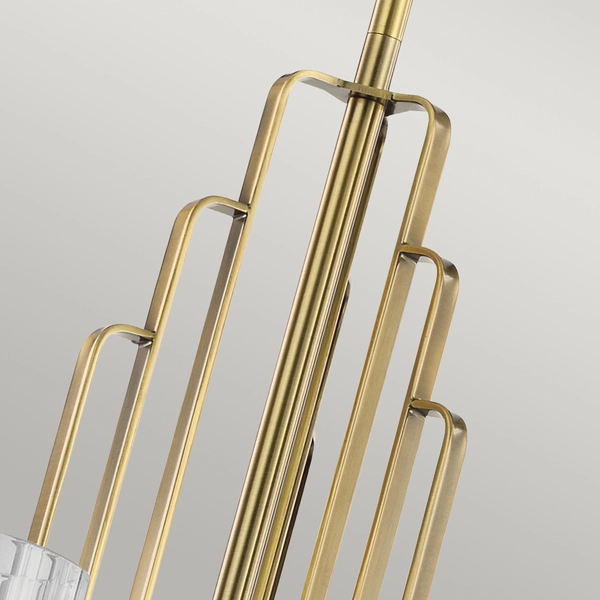 Lampa wisząca z kloszami QN-KIMROSE6-BNB do salonu mosiądz