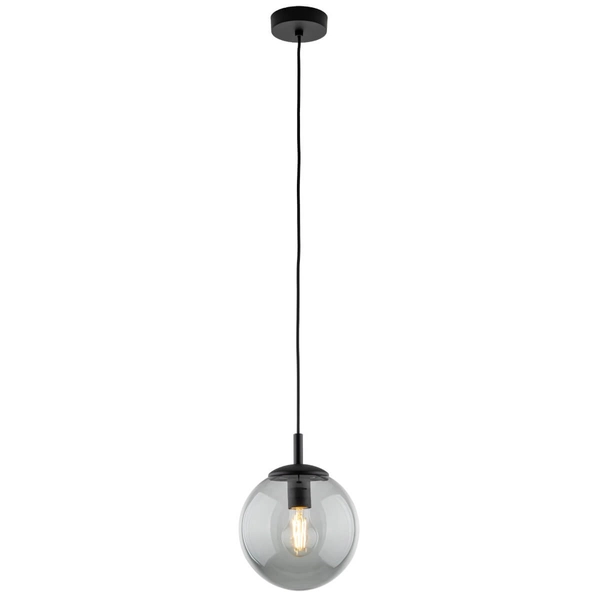 Wisząca lampa do kuchni Esme 5378 bańka ball zwis grafitowa czarna