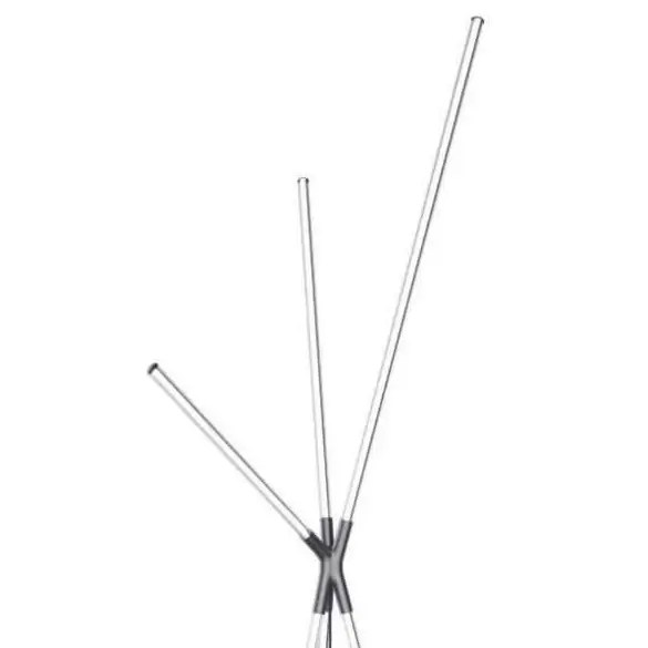 Podłogowa lampa Lautaro 1005 Zumaline LED 24W 3000K czarna biała