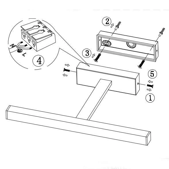 Łazienkowa LAMPA ścienna NEPTUNUS 107909 Markslojd metalowa OPRAWA listwa LED 9W kinkiet nad lustro IP44 czarny