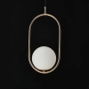 Wisząca lampa Coco AZ4981 szklana ball kula zwis złota 