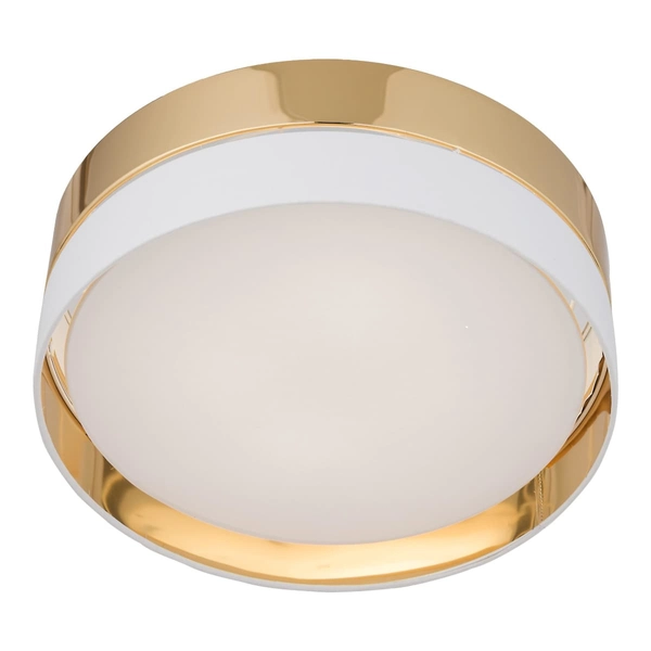 Okrągła lampa sufitowa glamour Hilton 4772 TK Lighting biała złota