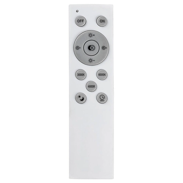 LAMPA sufitowa TESIA 3317 Rabalux nowoczesny plafon LED 60W 3000K - 6000K z pilotem srebrny