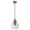 Szklana lampa wisząca Fanda PND-31882-1-GD-PK złota przezroczysta