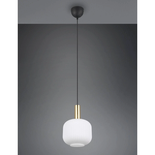 Lampa wisząca DIVA 319800108 pojedyncza metalowa czarny złoty biały