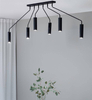 Lampa sufitowa 6-punktowa Ramus na wysięgnikach czarna