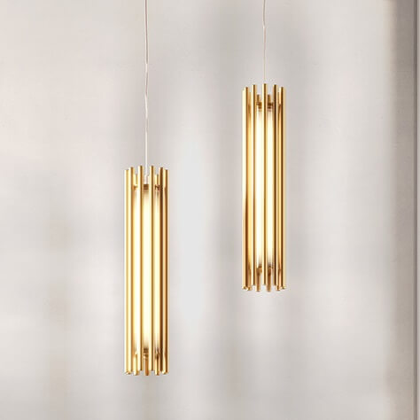 Lampa salonowa wisząca Sonata MOD410PL-L12BS3K LED 12W 3000K mosiądz