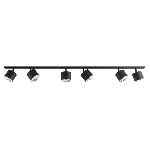 Regulowana lampa sufitowa BOT 1047PL_K metalowe tuby reflektorowe czarne