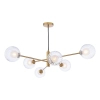 Wisząca lampa do jadalni Vignette VIG0645-20 szklane kule mosiądz