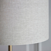 Podłogowa lampa do salonu Highclere 113461 z abażurem mosiądz antyczny