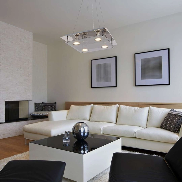 LAMPA wisząca NAOMI 2648 Rabalux kwadratowa OPRAWA zwis przydymiony chrom