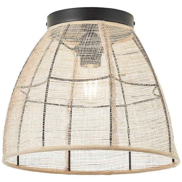 Sypialniana lampa sufitowa Tanah 99483/76 boho czarny beżowy
