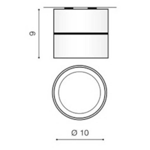 Sufitowa lampa okrągła Scorpio AZ1452 LED 10W 3000K chrom