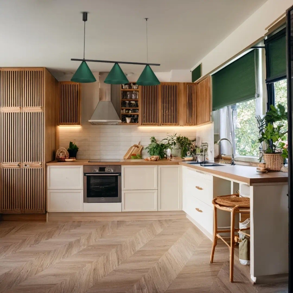 Regulowana zwisająca lampa CAPITAL MLP1530 do kuchni czarno zielony