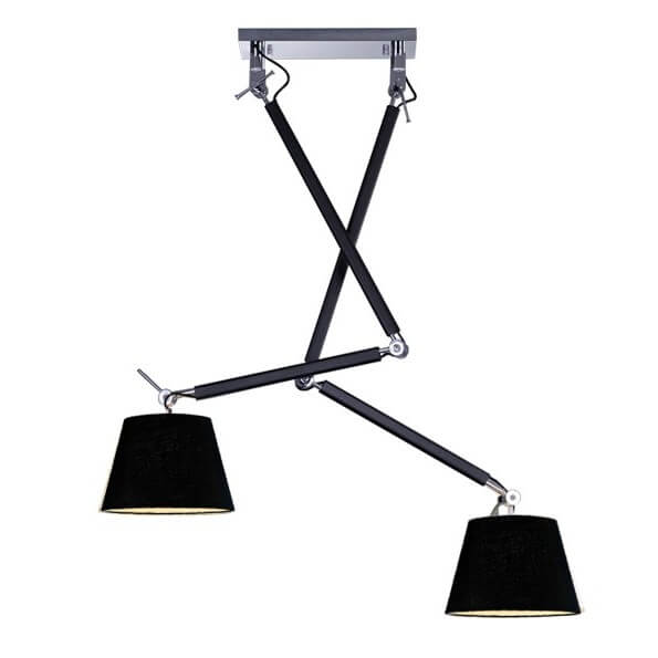 Regulowana lampa wisząca Zyta AZ1846+2xAZ2600 Azzardo czarna 