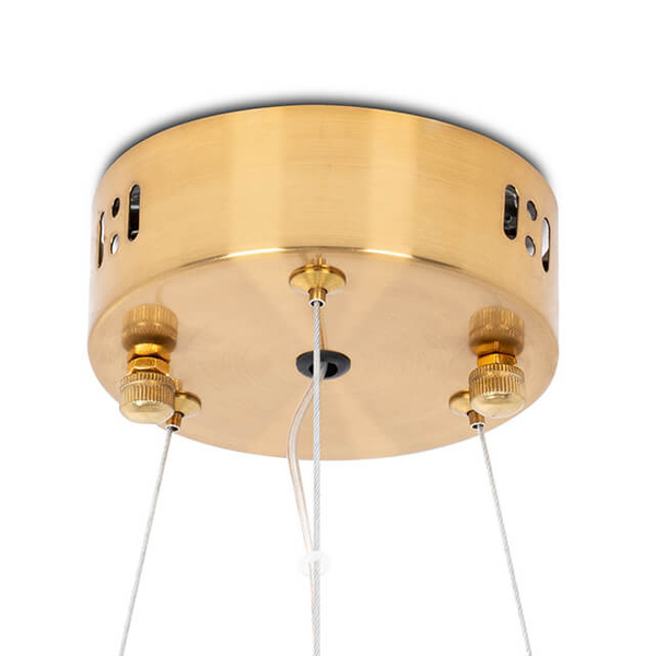 Kryształowa lampa wisząca Allisia MSE010100352 Moosee LED 43W 3000K złota
