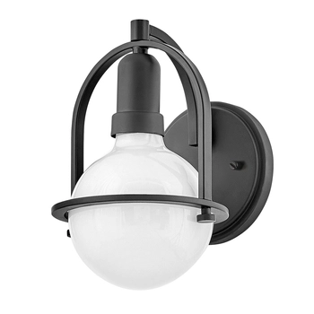 Kinkiet ścienny QN-SOMERSET1-BK opalowe szkło czarny